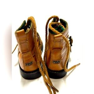 Polo Ralph‎ Lauren Boys' Ranger II Leather Buckled Rugged Boots (Youth)